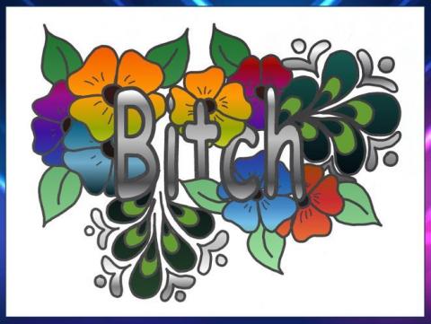 Fluch dich frei - Malvorlagen - Bitch