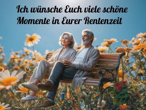 Rentenpaar auf einer Bank