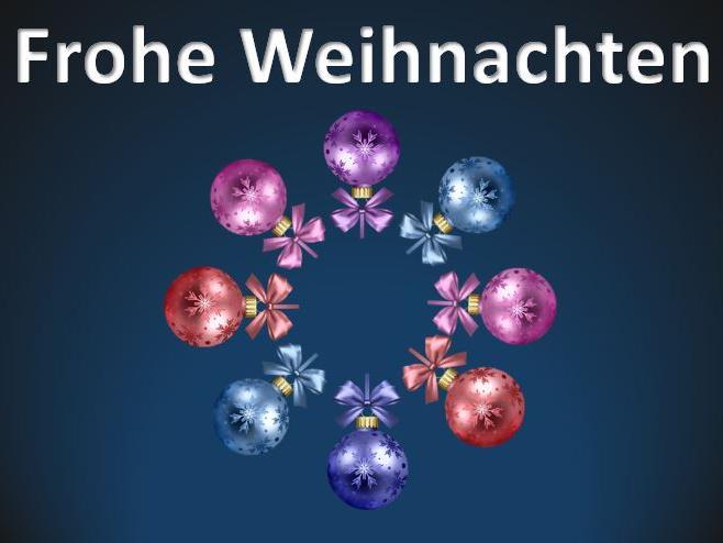 Frohe Weihnachten
